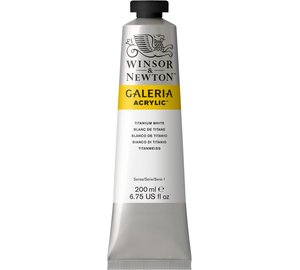 W&N GALERIA 644 WHITE 200ML AKRYYLIVä?RI