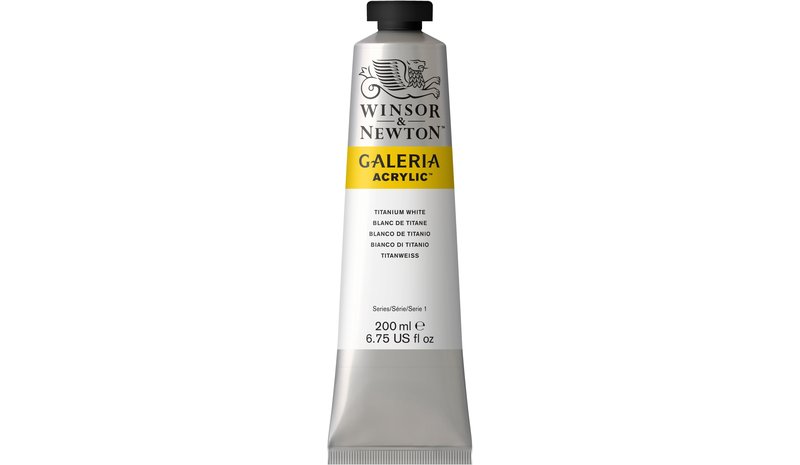 W&N GALERIA 644 WHITE 200ML AKRYYLIVä?RI