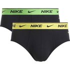 Nike Briefs Essential Cotton Stretch 2-Pack - Musta/Keltainen/Vihreä