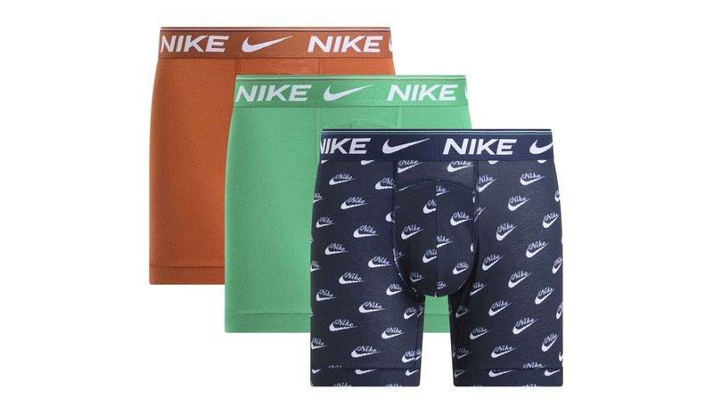 Nike Bokserit Ultra Comfort Dri-FIT 3-pack - Sininen/Vihreä/Oranssi