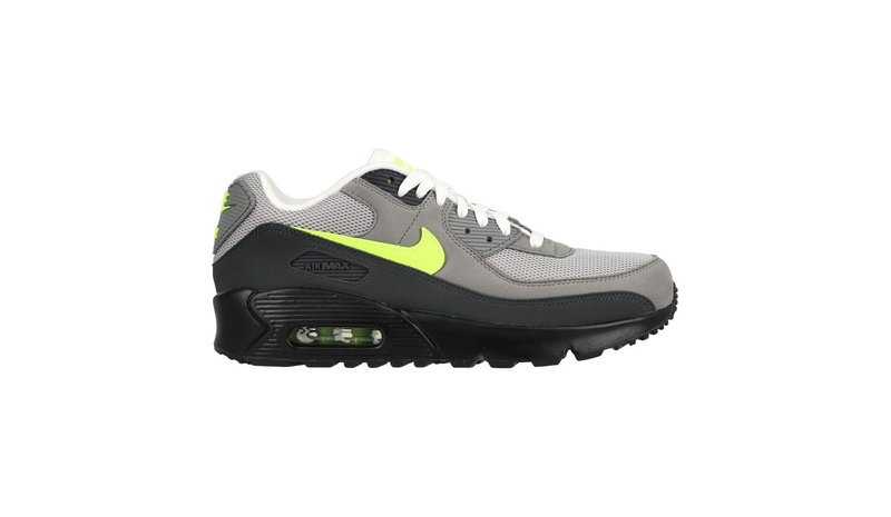 Nike Lenkkarit Air Max 90 Mesh - Musta/Keltainen/Harmaa Lapset