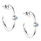 Efva Attling Micro Blink korvarenkaat sininen topaasi 12-100-02422-0000