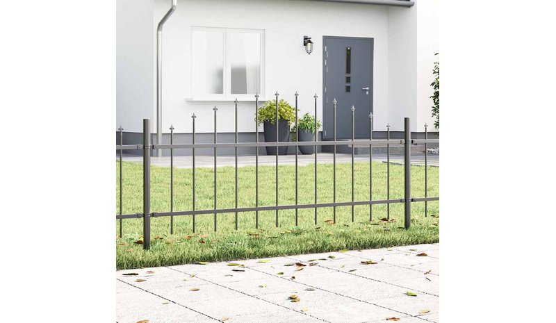 vidaXL Puutarha-aita Woerden 6 pcs Harmaa
