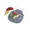 Primi Passi - Wooden Cutting Fruit Set with Apron – kuva 1
