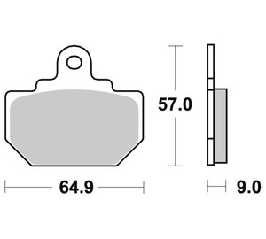 SBS 23-610LF CERAMIC TAAKSE JARRUPALAT