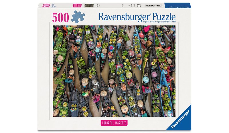 Floating Market Indonesia Palapeli 500 palaa Ravensburger