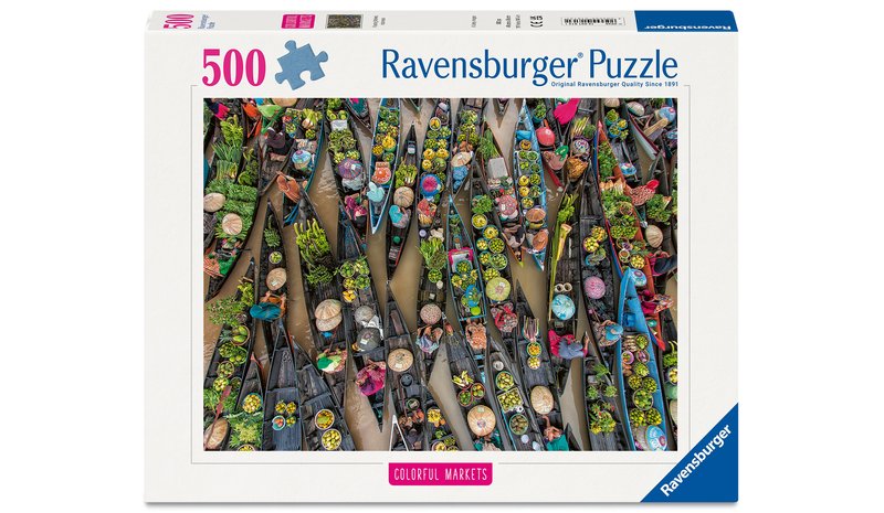 Floating Market Indonesia Palapeli 500 palaa Ravensburger