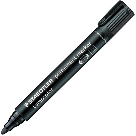 Staedtler 352 Lumocolor Perm bullet -huopakynä, 2,0 mm, musta, 10 kpl