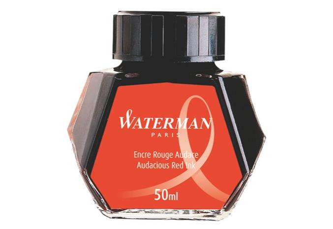 Waterman Ink bottle Audacious Red (former: Red)