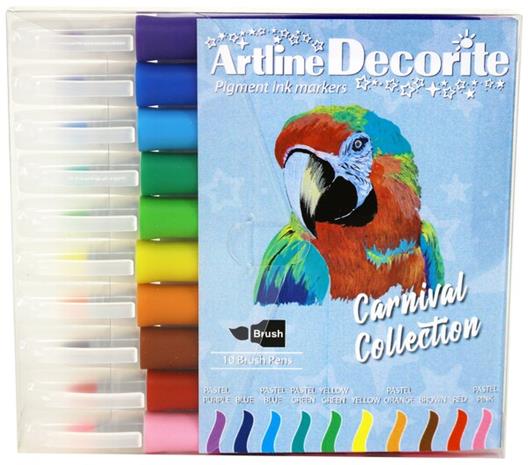 Artline Decorite brush pastel 10-pack