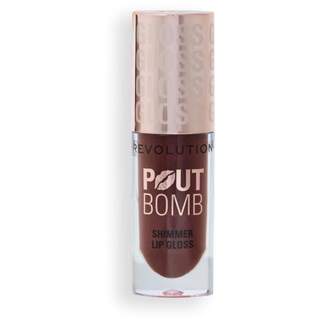 Makeup Revolution Pout Bomb Shimmer Gloss Chocolate Sparkle – kuva 2/2