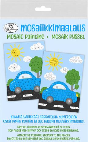J.K. Primeco A5 Auto sininen Mosaiikkimaalaus
