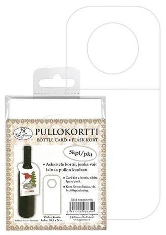 J.K. Primeco valkoinen pullokortti