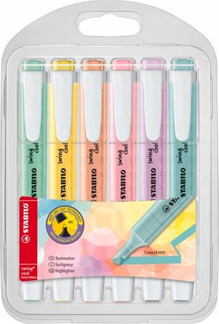 Stabilo - Highlighter swing cool - Pastel colors (6 pcs) (201034)