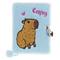 Tinka - Diary Plush Capybara Blue with Lock – kuva 1