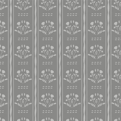 Sprig Flowers Lines and waves in Dark Grey - 1033601-06 Tapetti