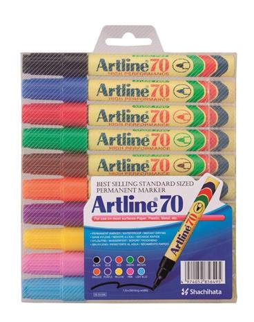 Artline 70 Permanent 10-pack assorted – kuva 1/1