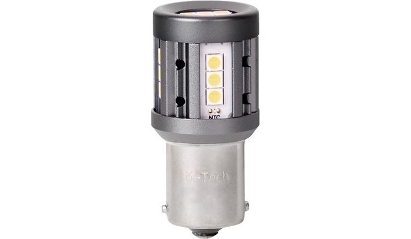 M-TECH PLAT LED 1156 P21W 4W VALK – kuva 1/1