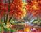 Figure'd Art numeromaalaus Autumn River – kuva 1