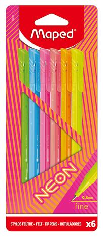 Maped GraphPeps Neon 6 kpl kuitukynät