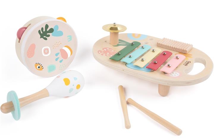 Classic World Wooden Musical Instruments Set Iris