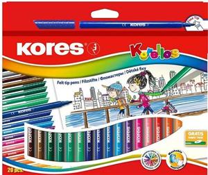 Kores â€“ Felt Tip Pens â€“ 24 Pack (729014)
