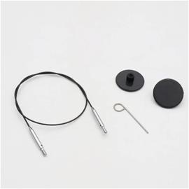 Knitpro Thin & Flex Swivel 360 Í¦ teräs vaihtokaapeli