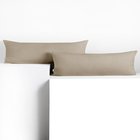 DecoKing Amber -tyynyliina 2 kpl, beige, 40 x 145 cm