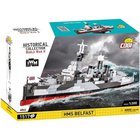 Cobi: World War II - HMS Belfast, Light Cruiser (1517) MINIT