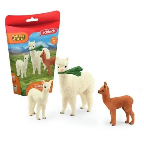 Schleich Wild Life 42544, alpakkaperhe