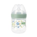 Koliikkipullo lämpöindikaattorilla NUK Slow Flow, Green, 0+ kuukautta, 150 ml