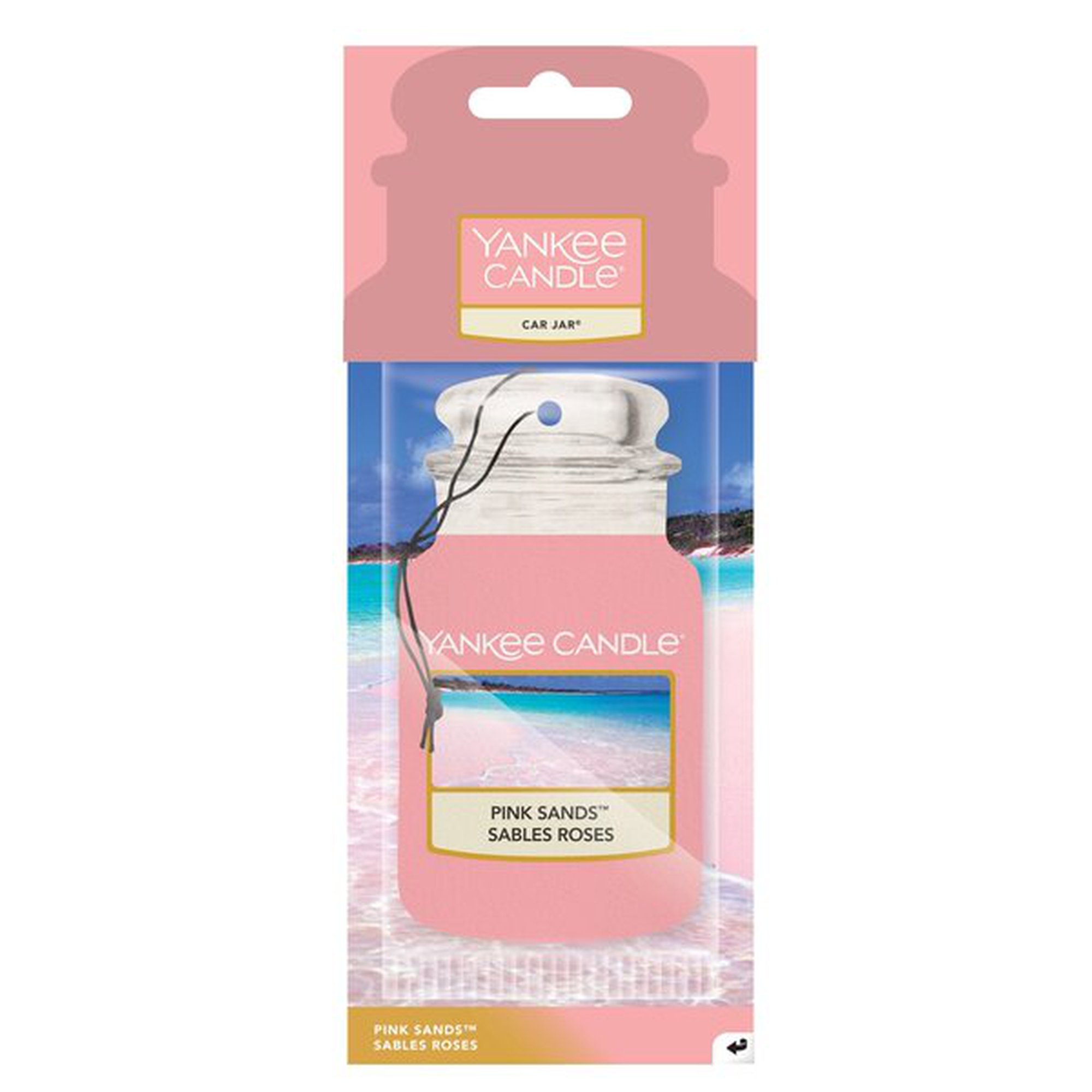 YANKEE CANDLE -kynttiläpurkki, auton tuoksu, yksiosainen, PINK SANDS, 1 kpl
