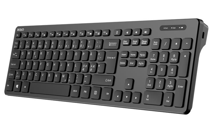 Deltaco TB-626-1S, näppäimistö