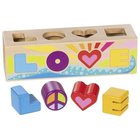 Goki Wooden Sorting Box Shape Sorter Love