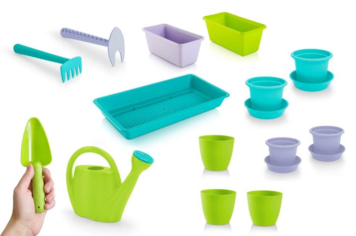 Gardenico Kids suuri puutarhasetti, puutarhatyökalut lapsille