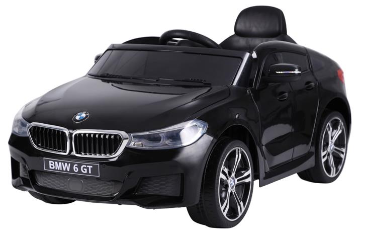 BMW 6 GT sähköauto lapsille 12V Litium, musta – kuva 1/1