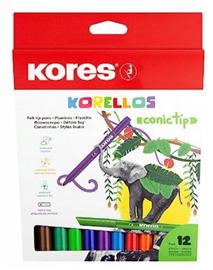 Kores â€“ Conical Tip Markers â€“ 12 Pack (729043)