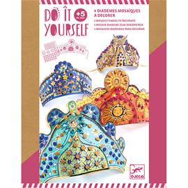 Djeco DIY-tiara-setti kimaltelevalla mosaiikilla ja kivillä