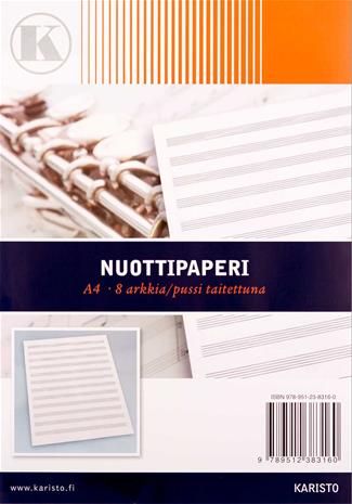 Karistopap A4 nuottipaperi – kuva 1/1
