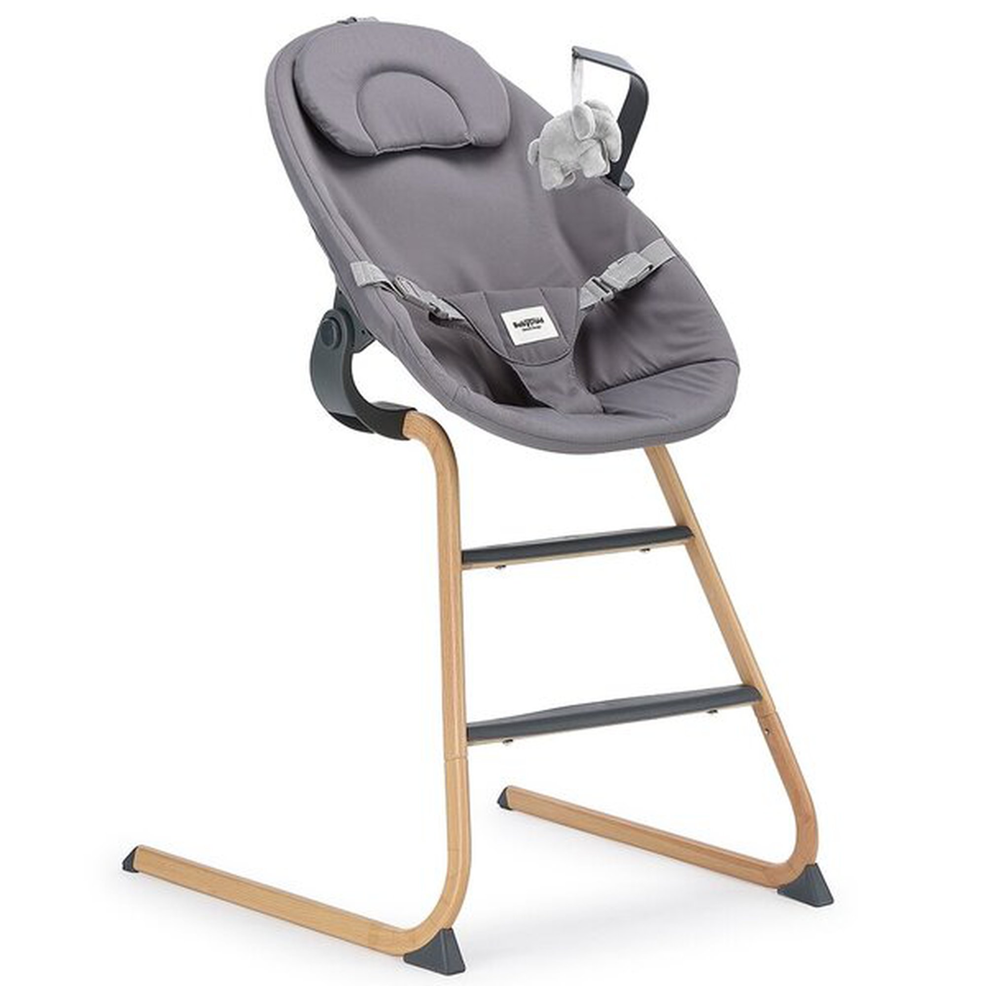 BabyTrold Fia 2in1-syöttötuoli, harmaa – älykäs ja turvallinen istuin, joka kasvaa lapsesi mukana