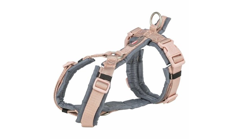 Koiran valjaat Trixie Premium Trekking Grafiitinharmaa Blush S