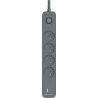 Tracer Power Line+ 4-pistokkeinen jatkojohto 1.5 m USB-latauksella