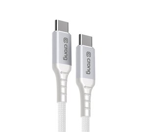 CRONG Armor Link - 60W PD 3A USB-C to USB-C Cable 25cm (White)