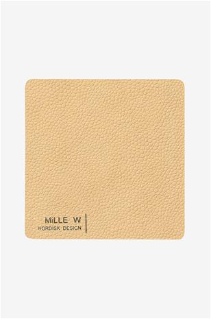 MiLLE W NORDISK DESIGN - Rectangular Lasinalunen 10x10 cm Beige