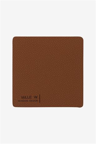 MiLLE W NORDISK DESIGN - Rectangular Lasinalunen 10x10 cm Ruskea