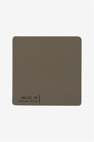 MiLLE W NORDISK DESIGN - Rectangular Lasinalunen 10x10 cm Harmaa