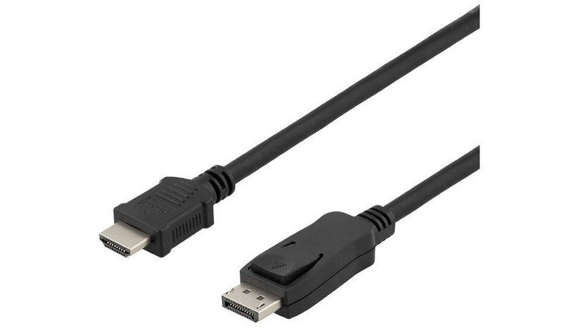 Deltaco, Hdmi, DisplayPort, 3m – kuva 1/1
