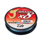 Punottu tamiili Daiwa J-Braid Grand Multicolor, 150 m