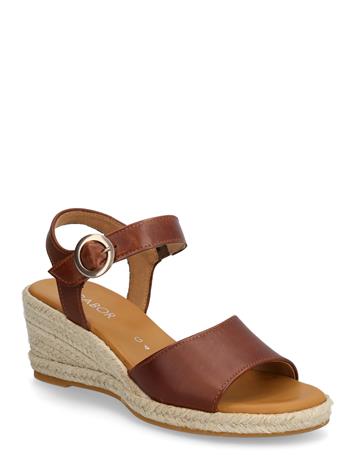 Gabor Wedge Sandal - Brown - 42