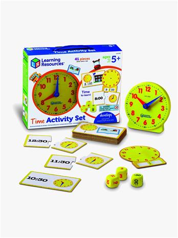 Opi kellonajat - Aktiviteettisetti kellolla Learning Resources